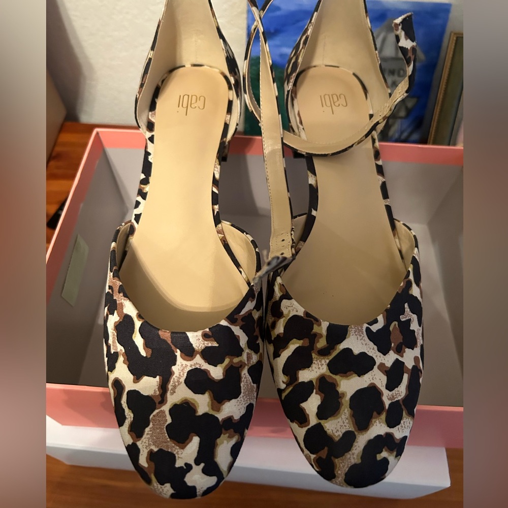 CAbi Leopard Print Flats